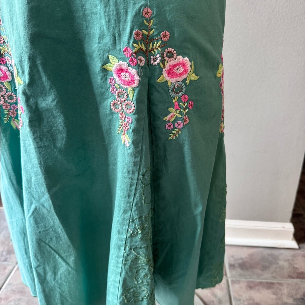 Betsey Johnson floral embroidery halter dress - Picture 5 of 16